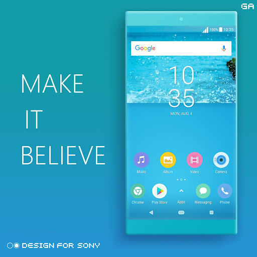 COLOR™ Theme  P Teal Xperia