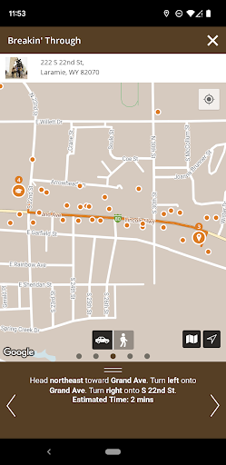 Screenshot of Visit Laramie Wyoming