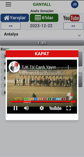 Android application Ganyall App (Ganyan Analiz) screenshort