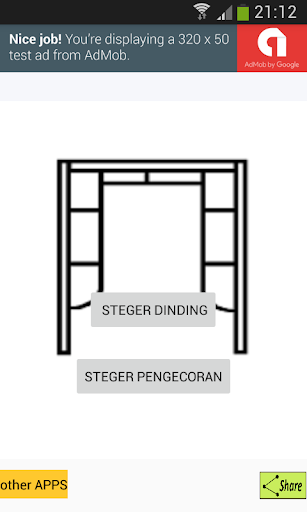 Android application Hitung Steger screenshort