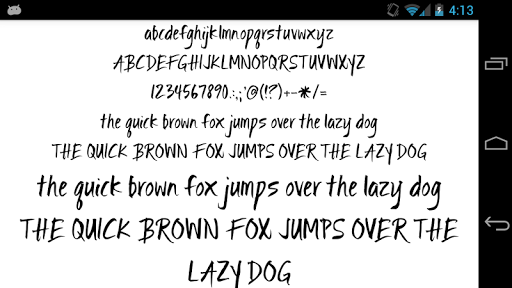 Brush Fonts Message Maker Screen 3
