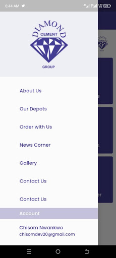 Diamond Customer Connect Screen 2