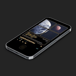 Neon Space Theme for KLWP Screenshot