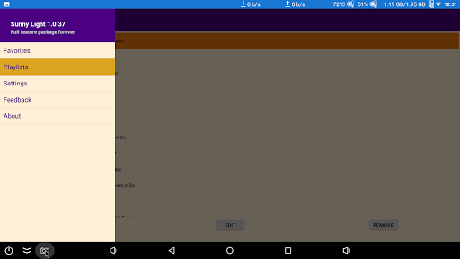 Sunny Light - M3U and XML Player