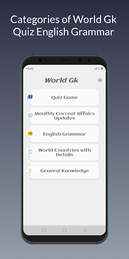 Android application Gk Quiz - English Grammar Book screenshort