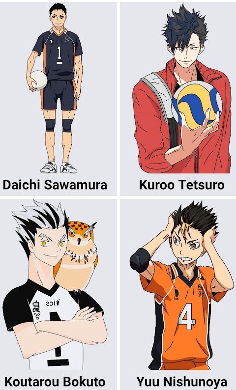 How to draw Haikyuu anime charactersのおすすめ画像1