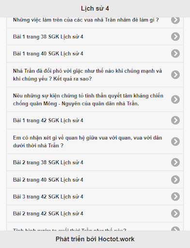Học tốt Lịch sử lớp 4 Screen 2