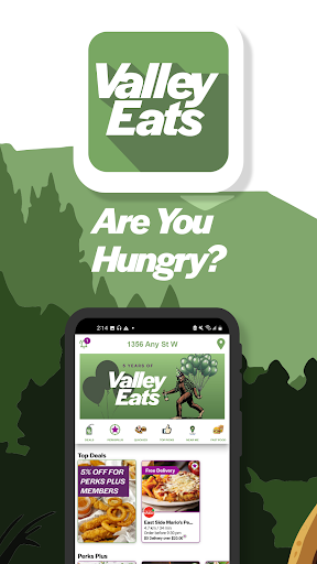 Android application Valley Eats screenshort