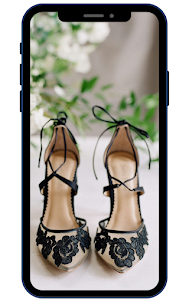 黒い結婚式の靴