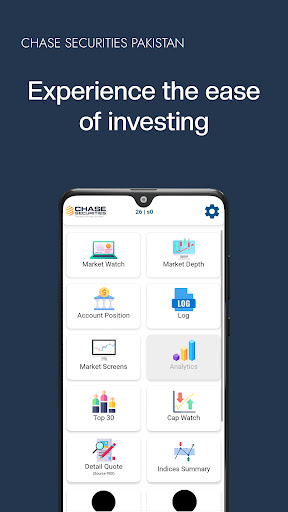 Android application Chase Trade screenshort