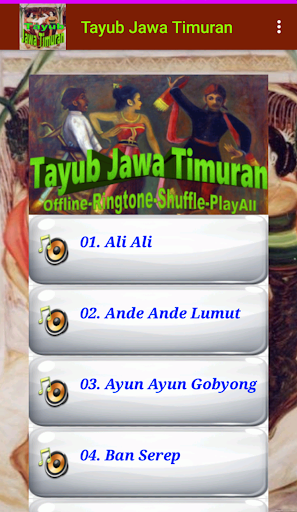 Lagu Tayub Jawa Timuran Screen 3