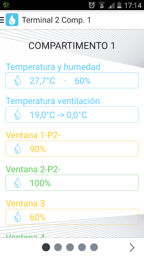 Android application MithraClima screenshort
