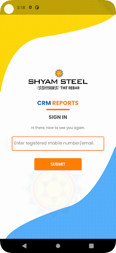 Android application Project Logistics screenshort