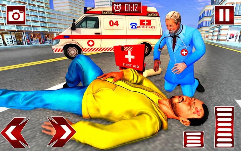 Screenshot 22 Ambulance Game: City Rescue 3d android