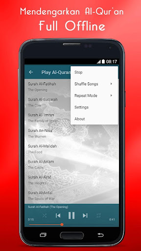 Android application Al Quran MP3 (Full Offline) screenshort