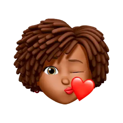 Black People Memoji Stickers f  Icon