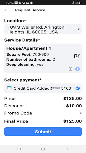 House Cleaning App