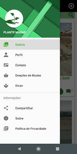 Android application Plante Mudas screenshort