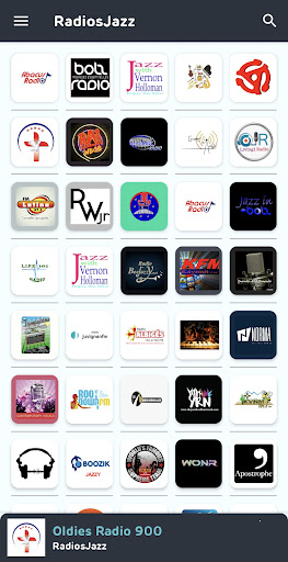 Android application radios jazz screenshort