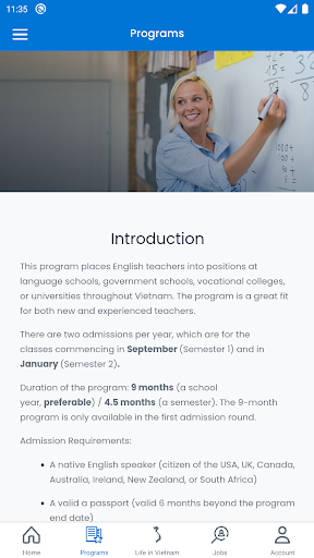 Teach in Vietnam Screen 2