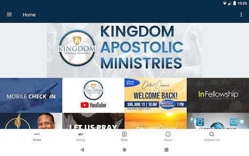 Screenshot of Kingdom Apostolic Ministries