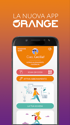 Android application Orange Palestre screenshort