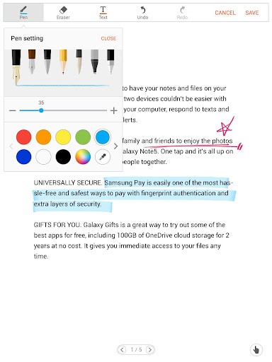 تطبيق Write on PDF برو5