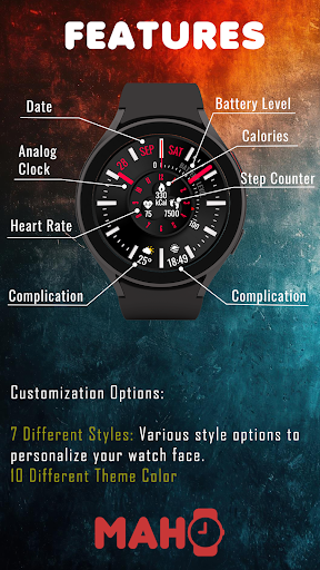 MAHO015 Wear OS Watch Face