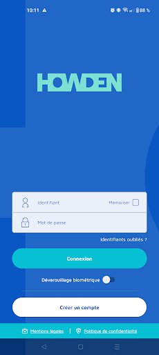 Android application Howden Santé screenshort