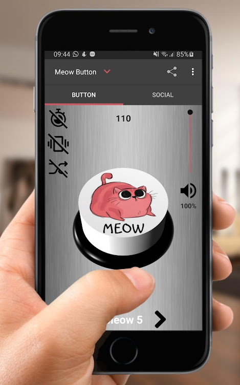 Cat Kitten Meow Button - 11.23.g - (Android)