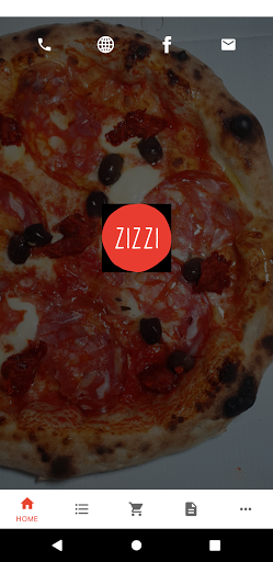 Android application Zizzi pizza screenshort