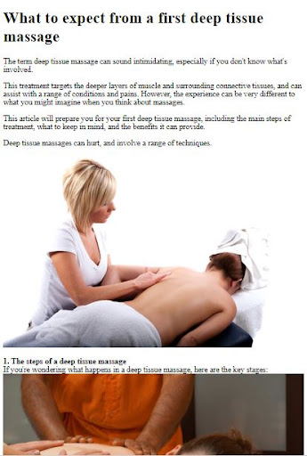 Deep Tissue Massage Guide