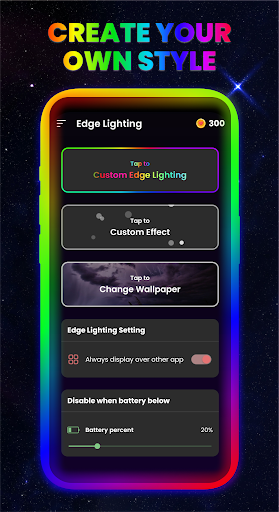 Android application Edge Lighting & Border Light screenshort