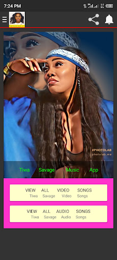Android application Tiwa Savage Songs screenshort