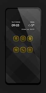 Matte Glass Yellow Icon Pack