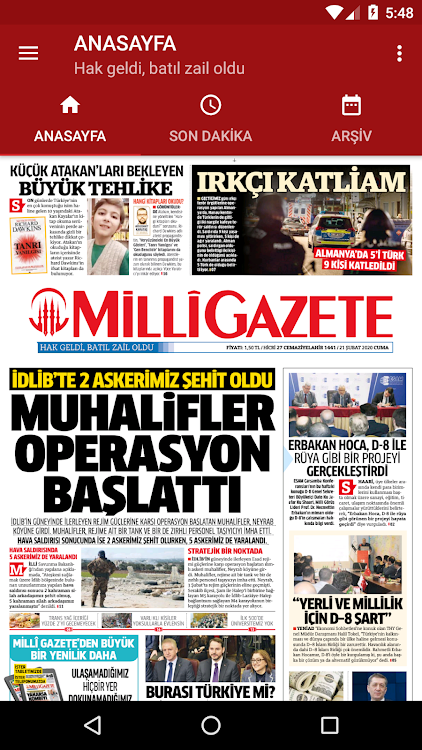 Milli Gazete - 3.0.3 - (Android)