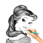 How to draw princess