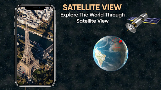 Android application Live Earth Map, GPS Navigation screenshort
