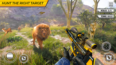 Wild Animal Hunting Games Gun