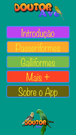 Android application Doutor Aves screenshort