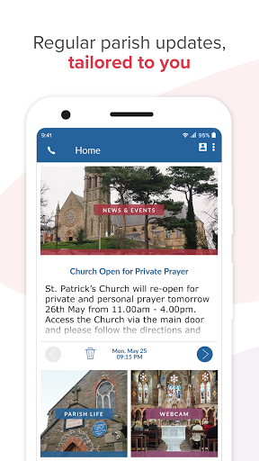 Android application Parish365 screenshort