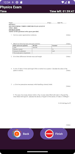 Android application Form 2 Revision Exams screenshort