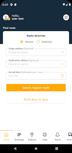 Android application GREF User screenshort