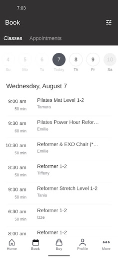 KOR Pilates Screen 2