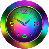 Free Neon Rainbow Clock Widget icon