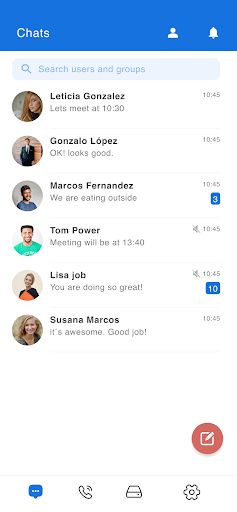 Android application IMBox.me - Work messaging screenshort