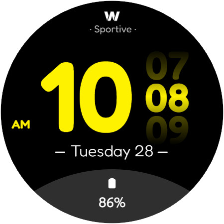 Android application WES5 - Sportive Watch Face screenshort