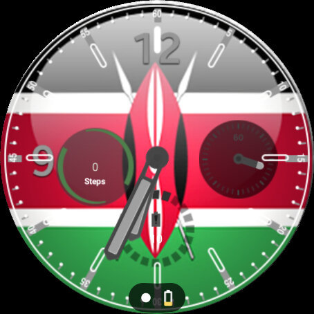 Android application Kenya Flag Watchface screenshort