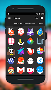 X Back - Capture d'écran du pack d'icônes