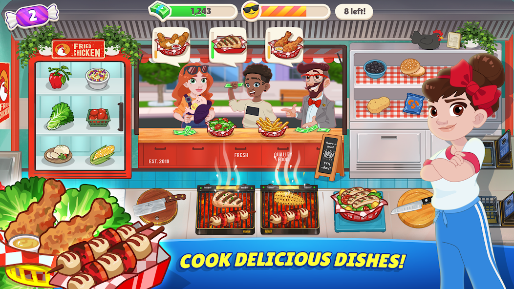 Kitchen Scramble 2: World Cook 1.8.1 APK + Mod (Unlimited money / Free purchase / Unlocked) for Android
